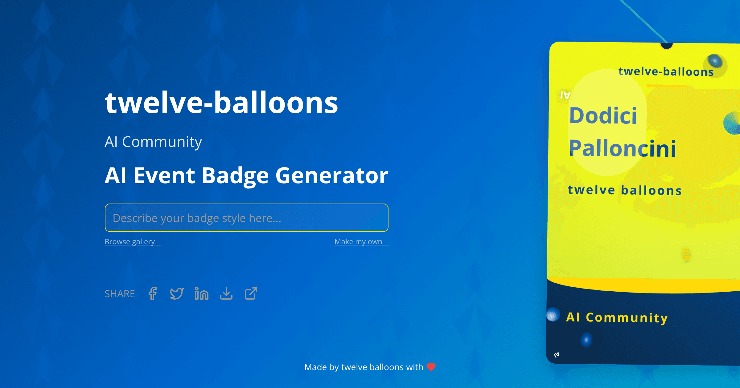 Badge visualization