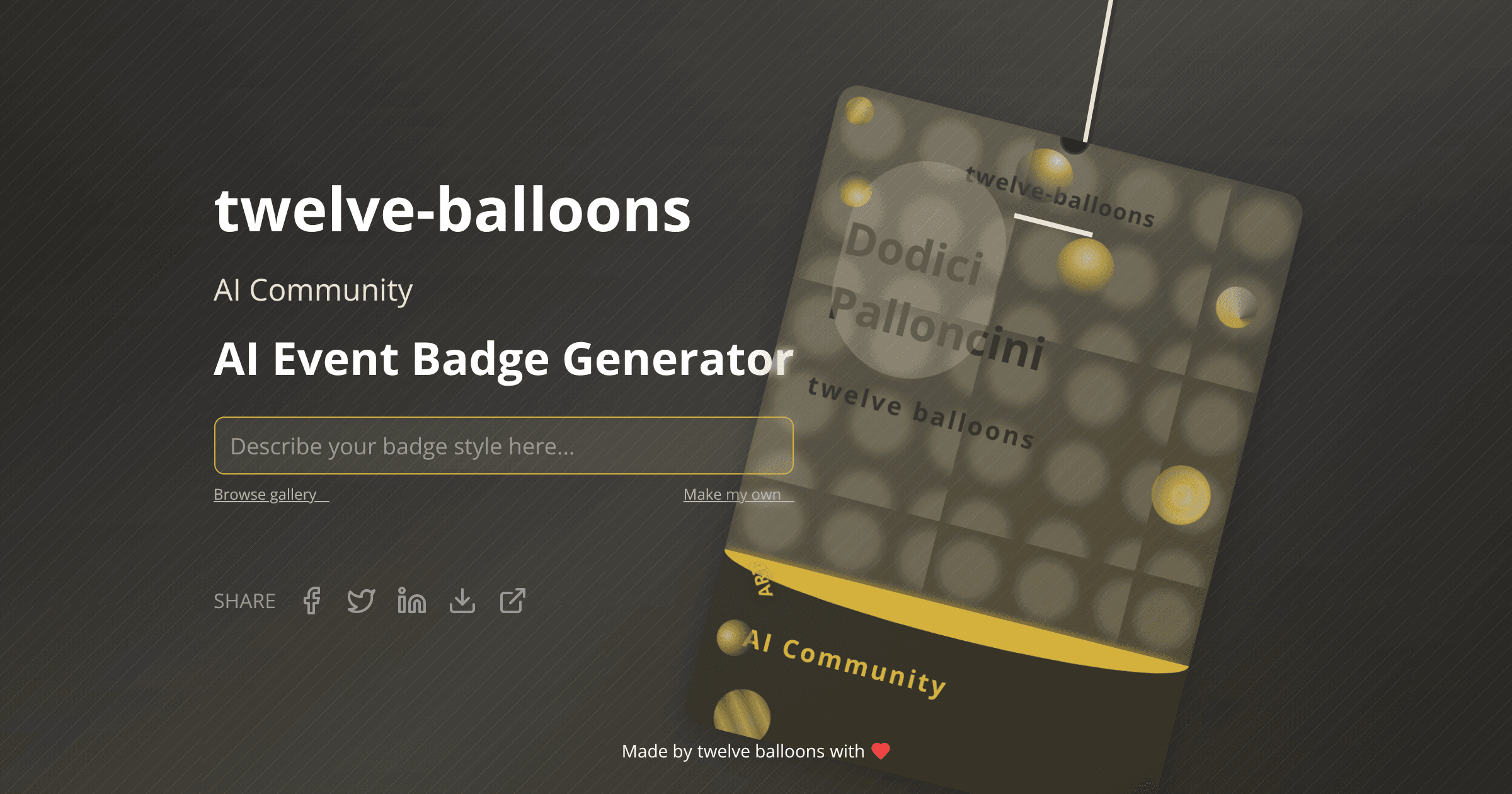 Badge visualization