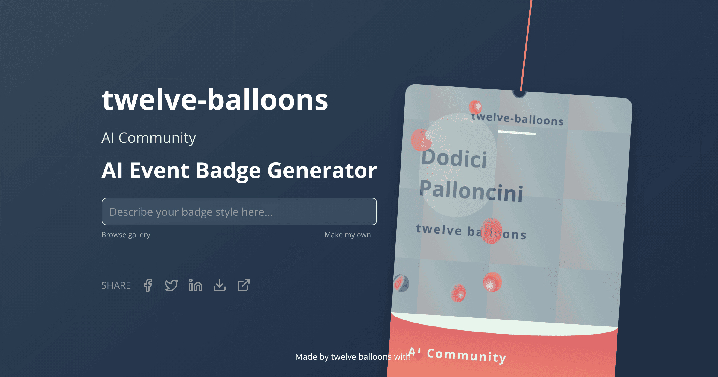 Badge visualization
