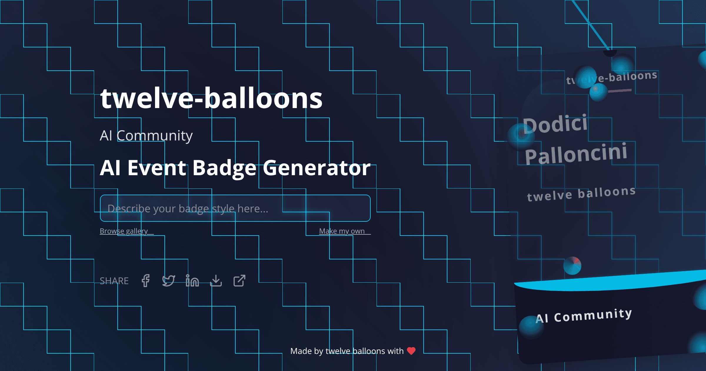 Badge visualization