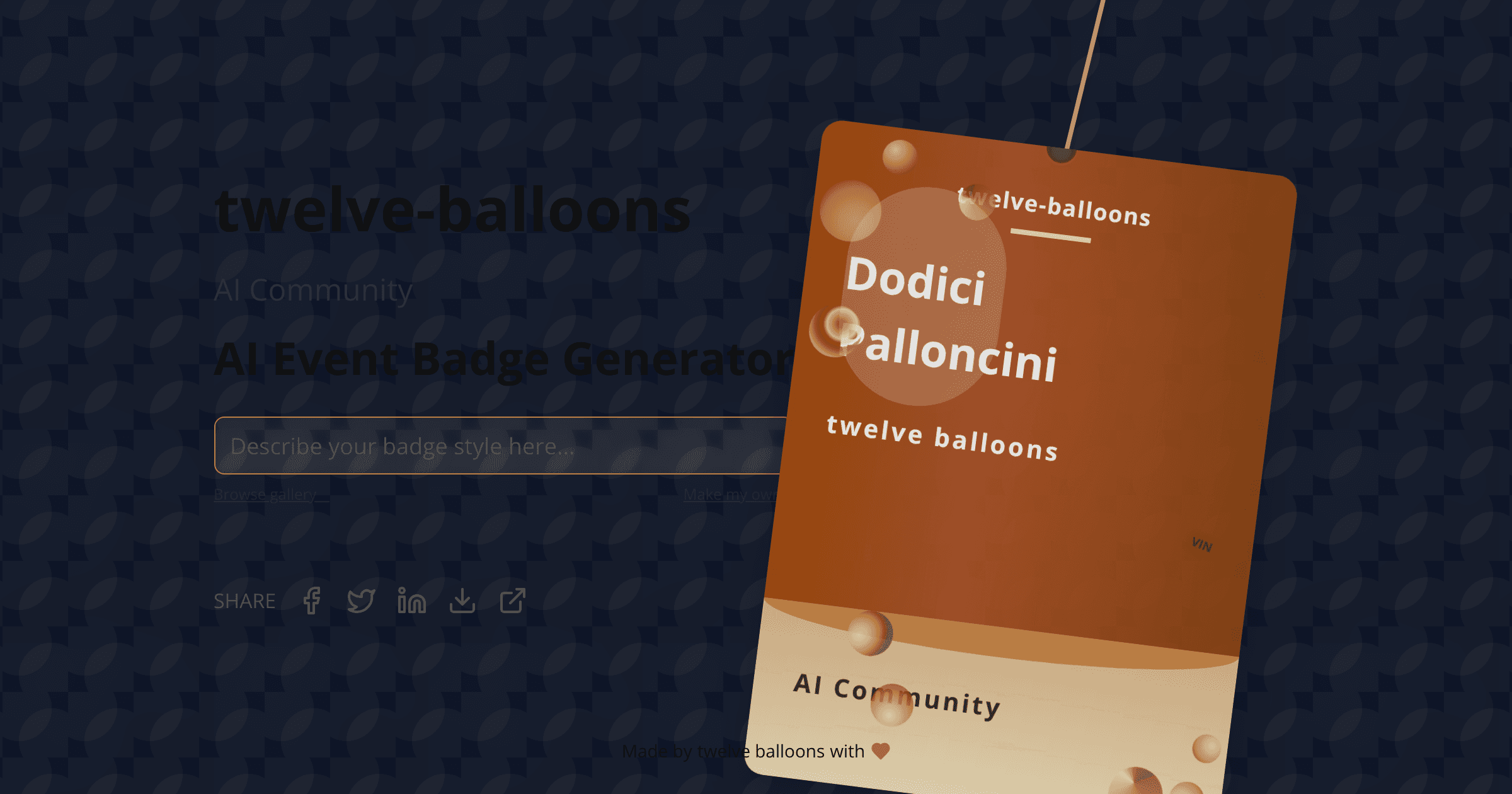 Badge visualization