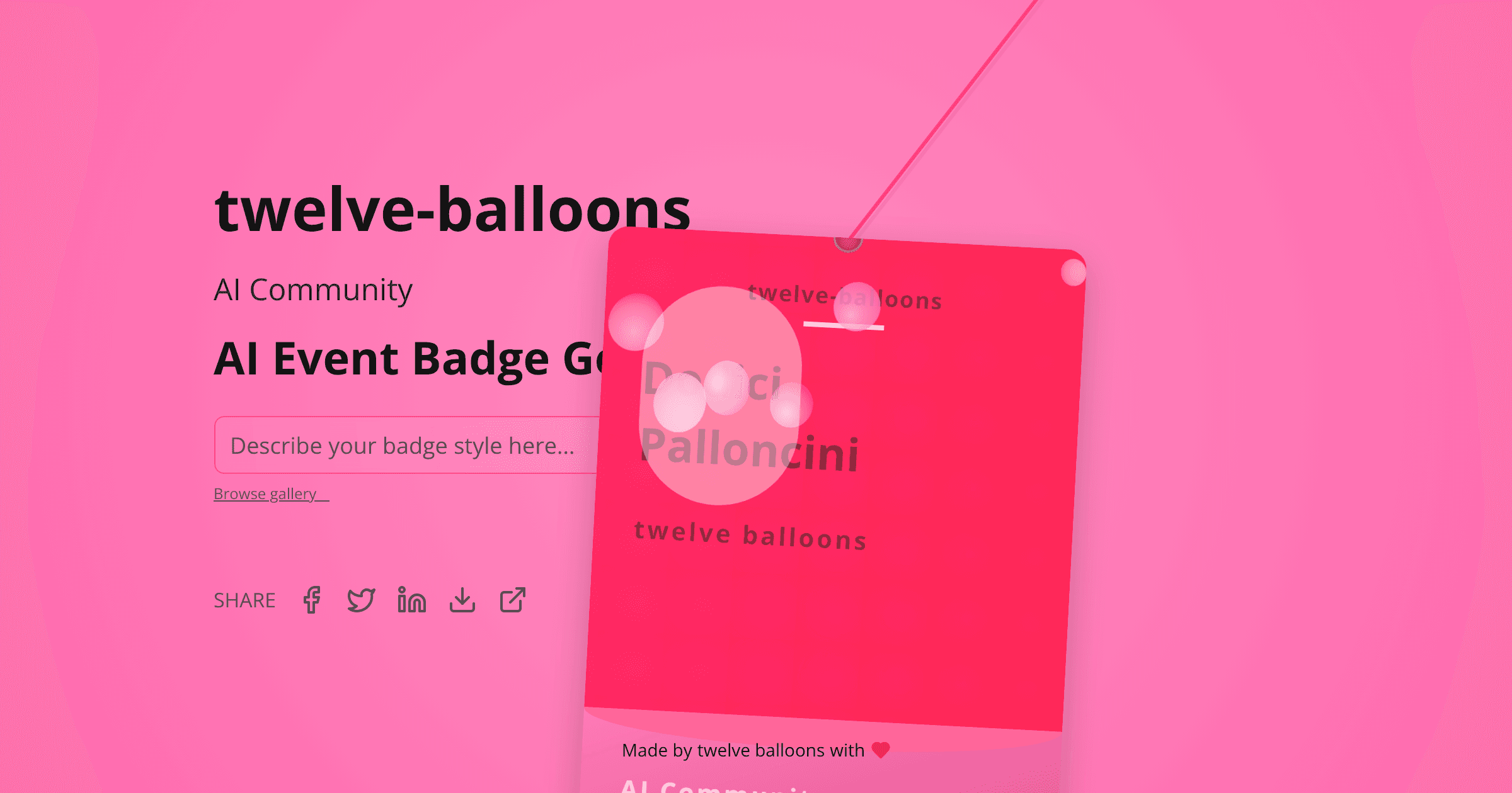 Badge visualization