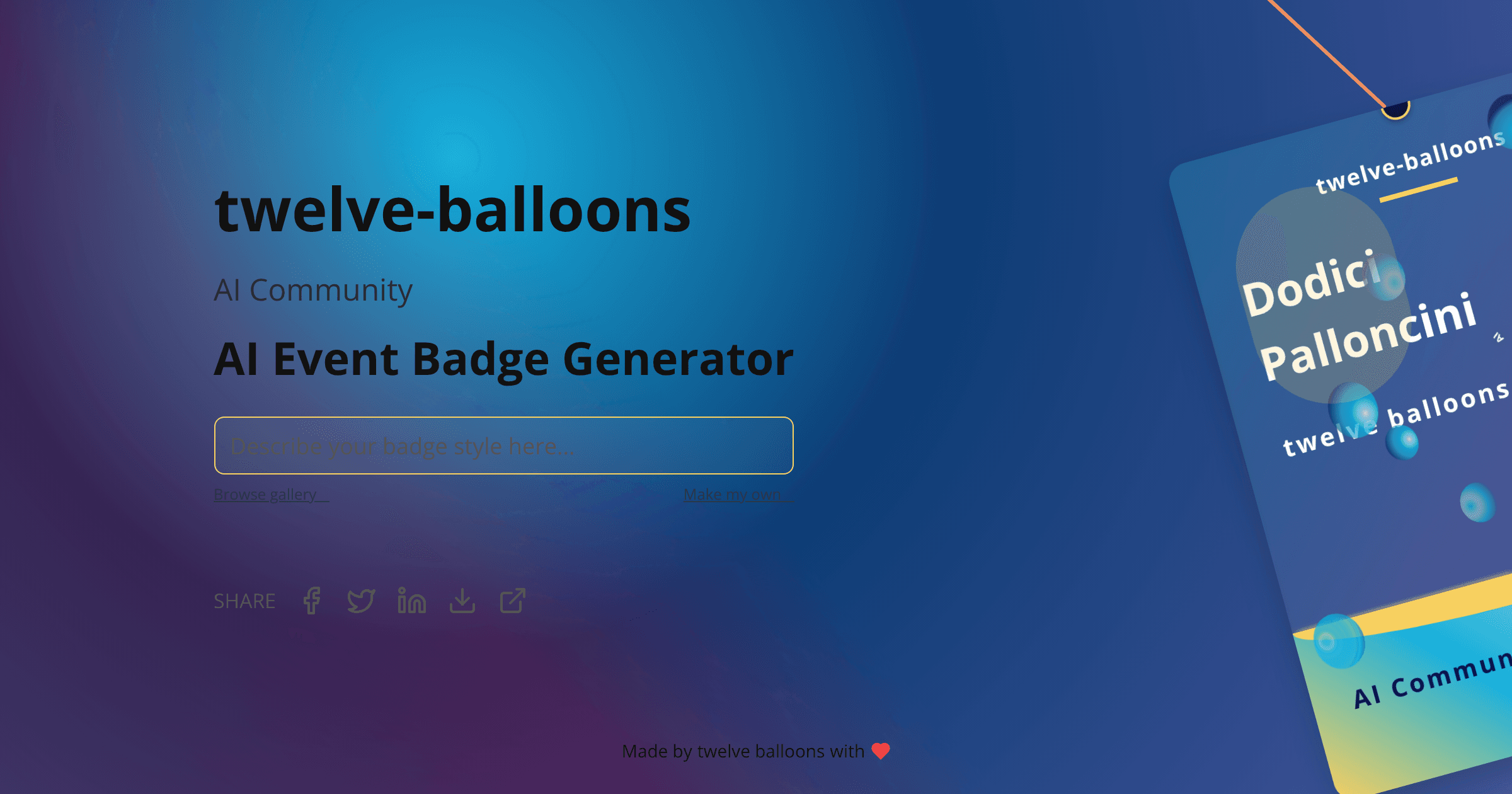 Badge visualization