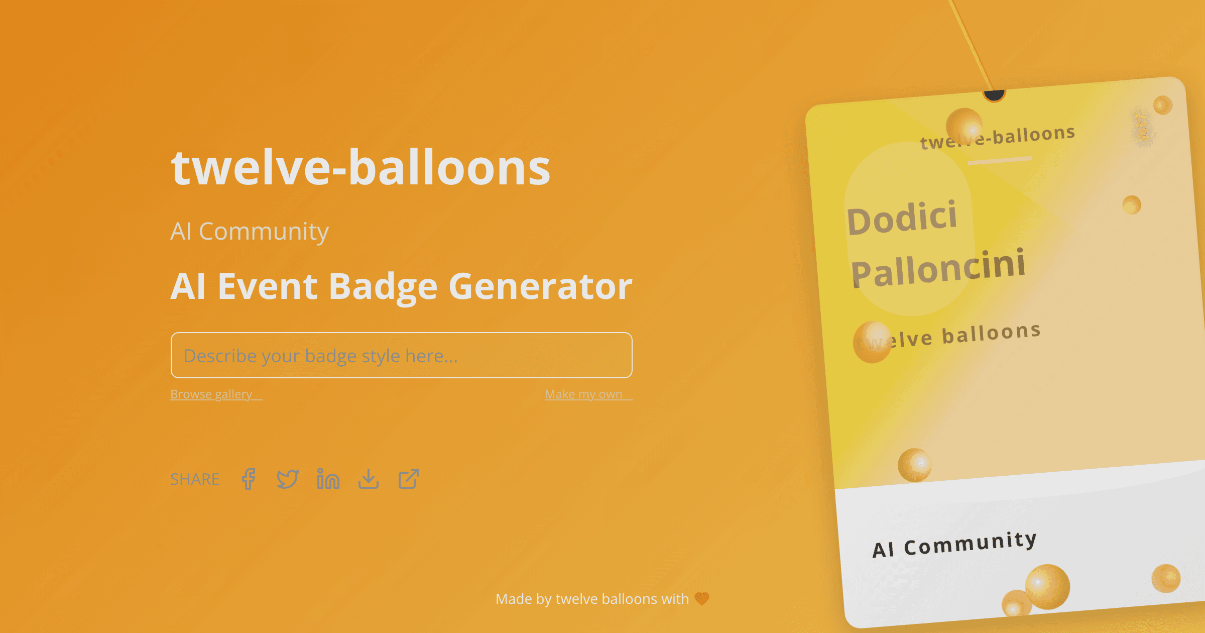 Badge visualization