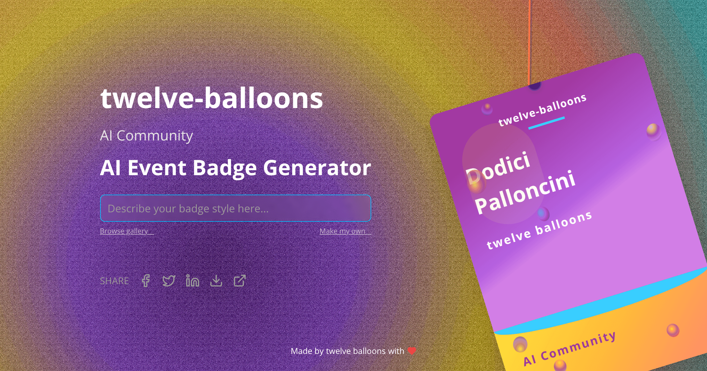 Badge visualization