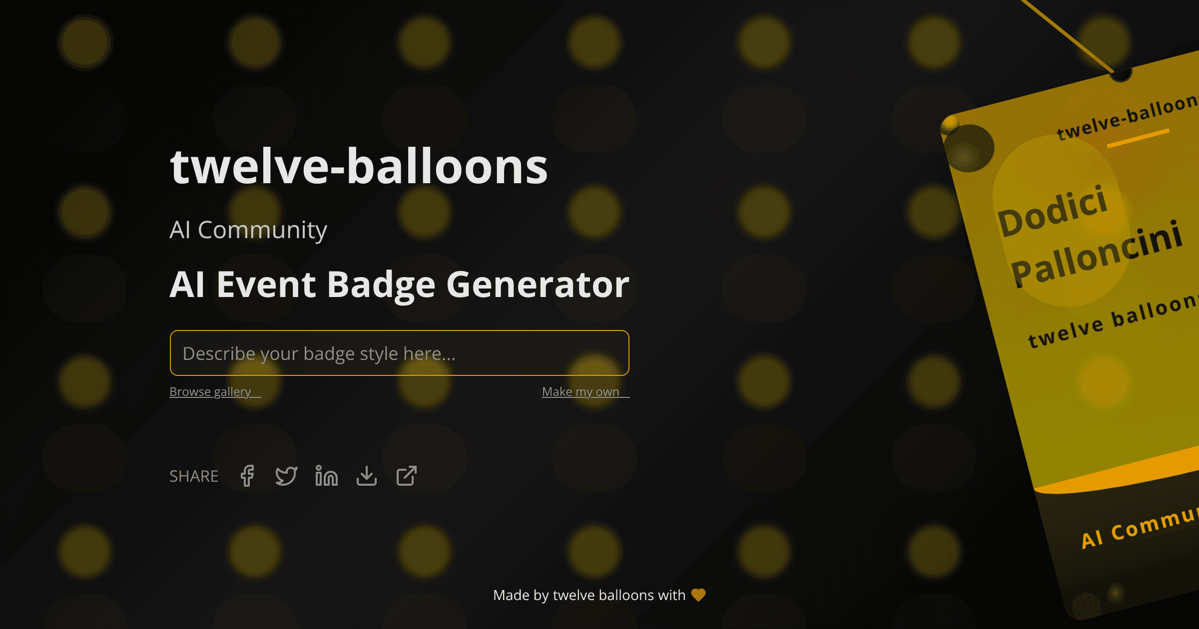 Badge visualization