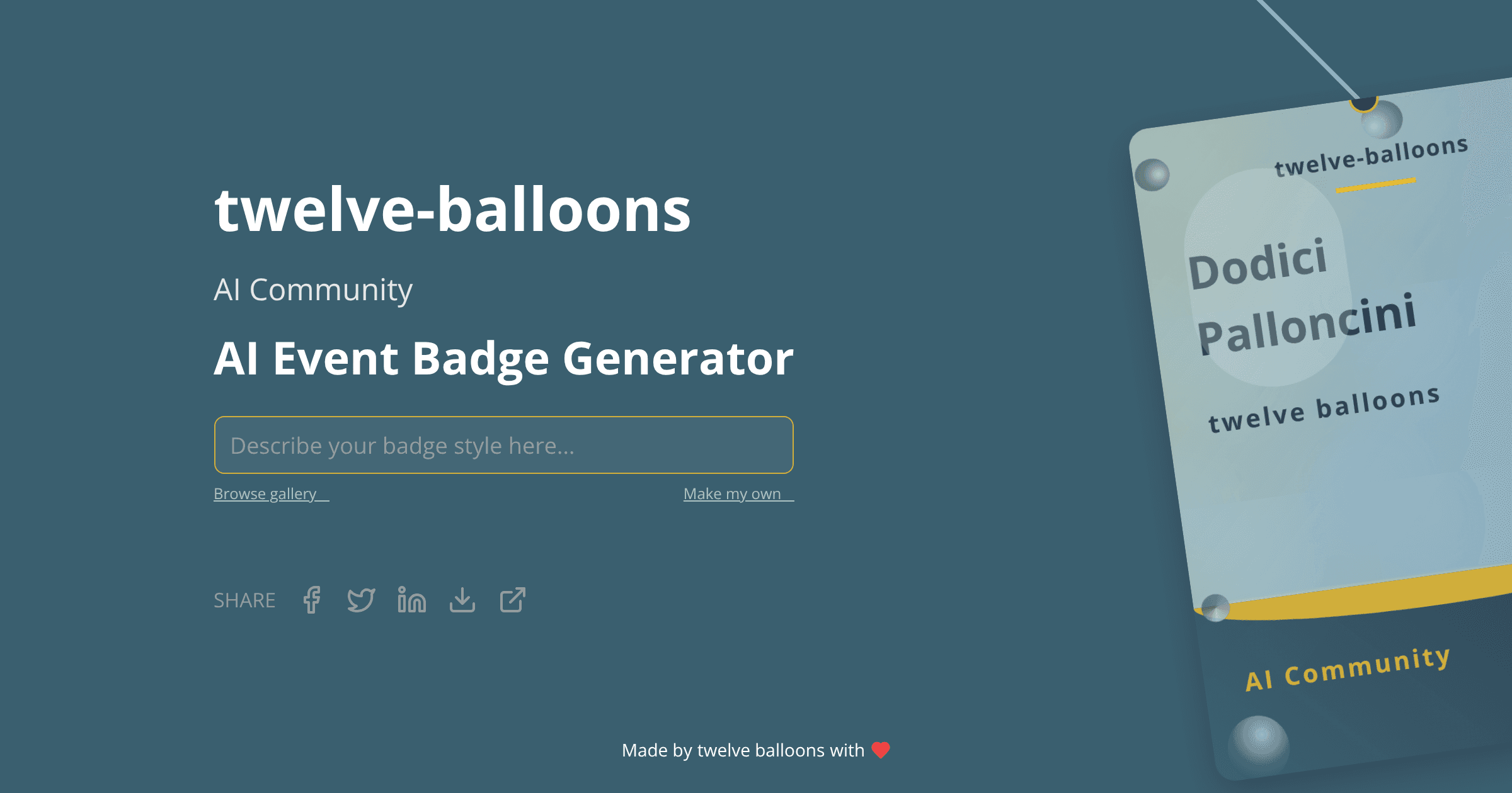 Badge visualization