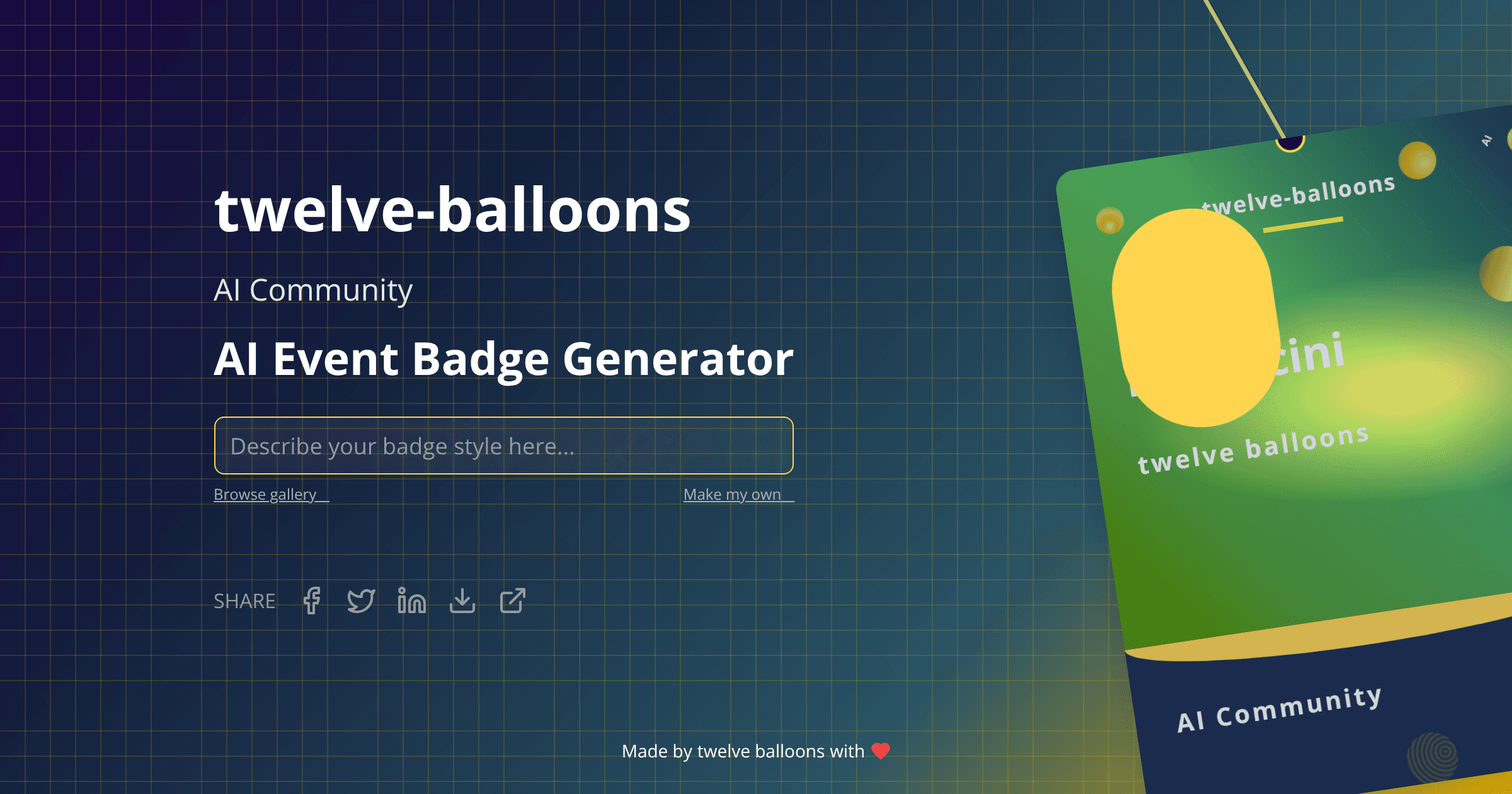 Badge visualization