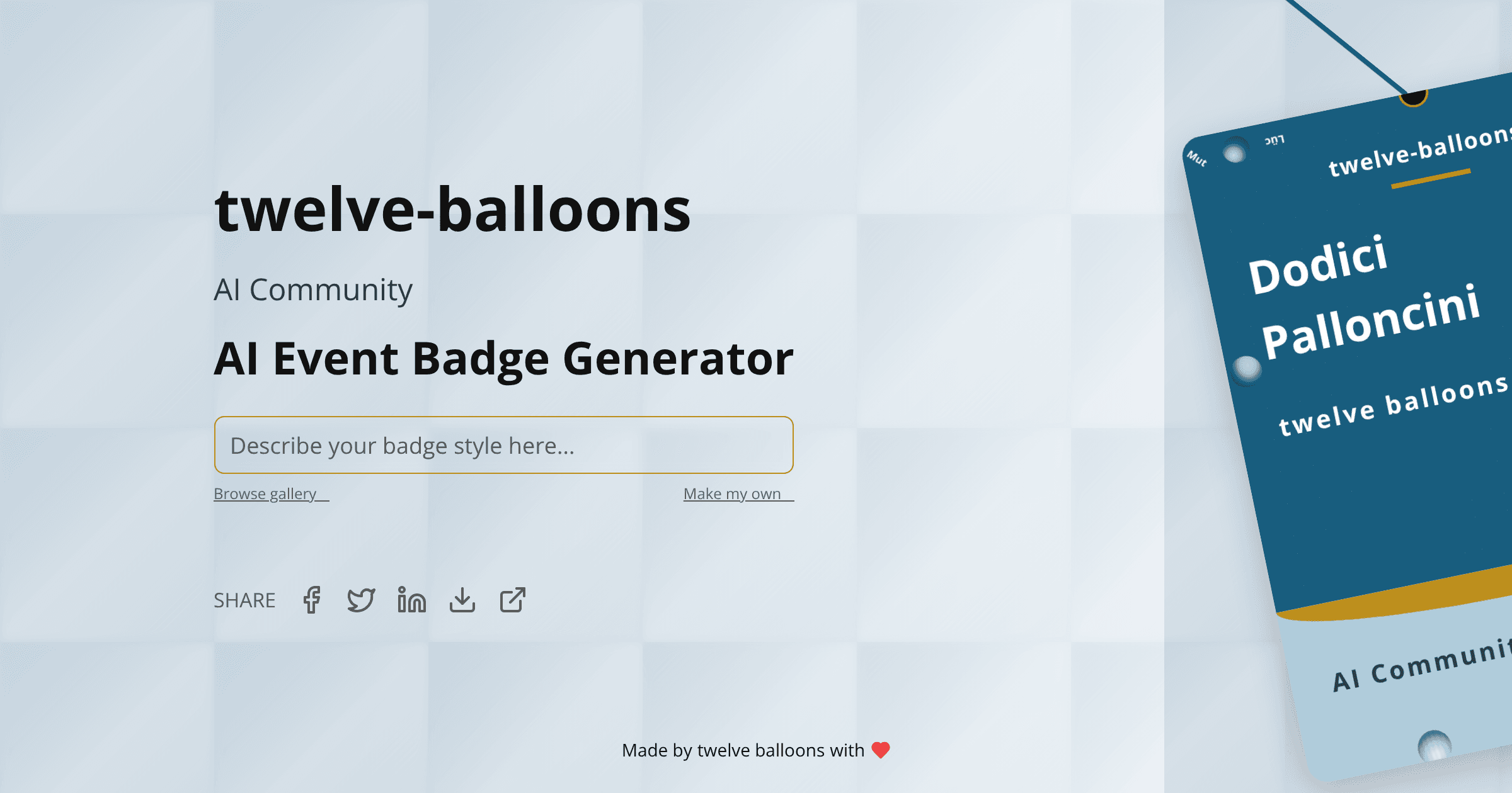 Badge visualization