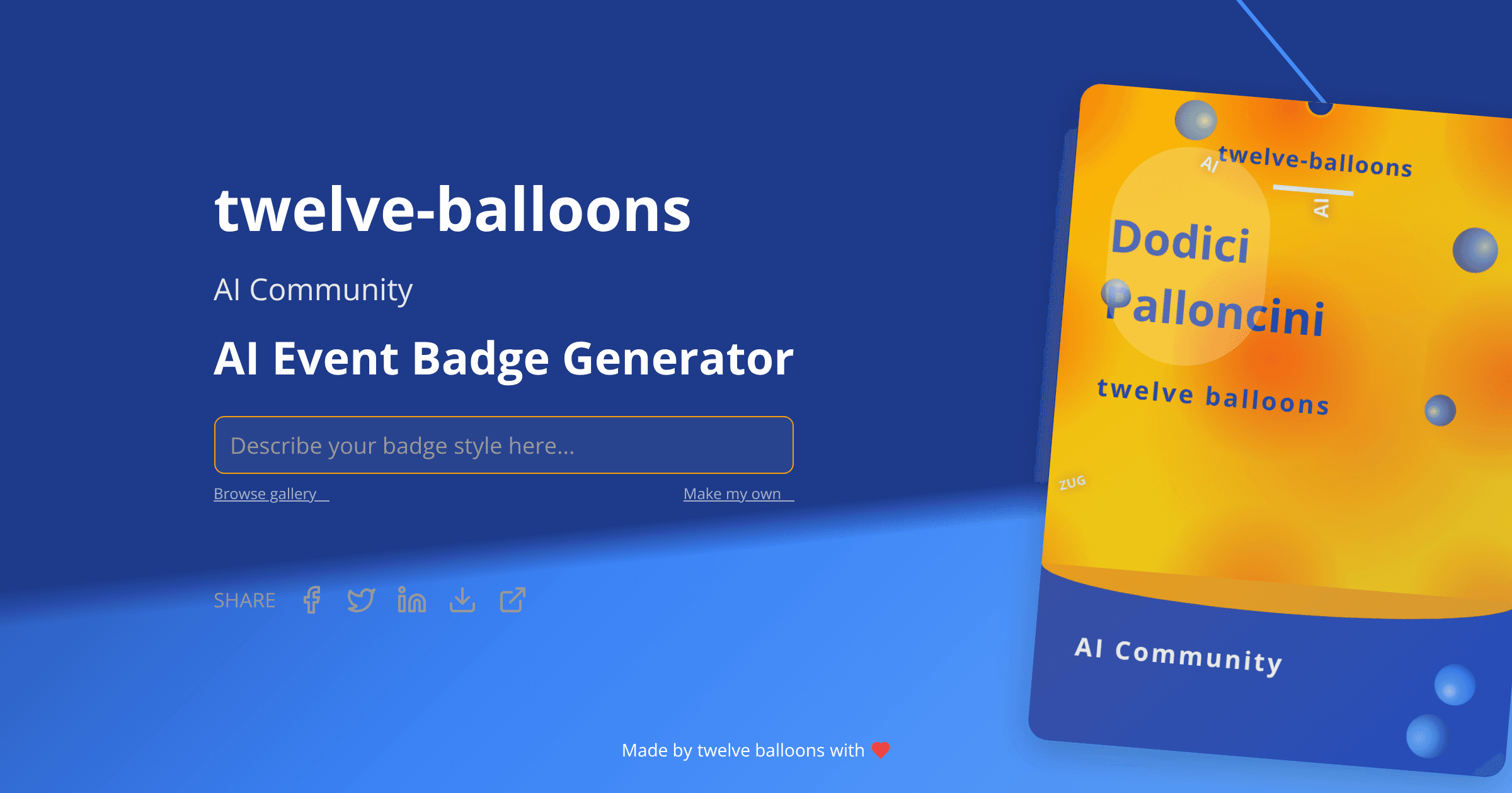 Badge visualization