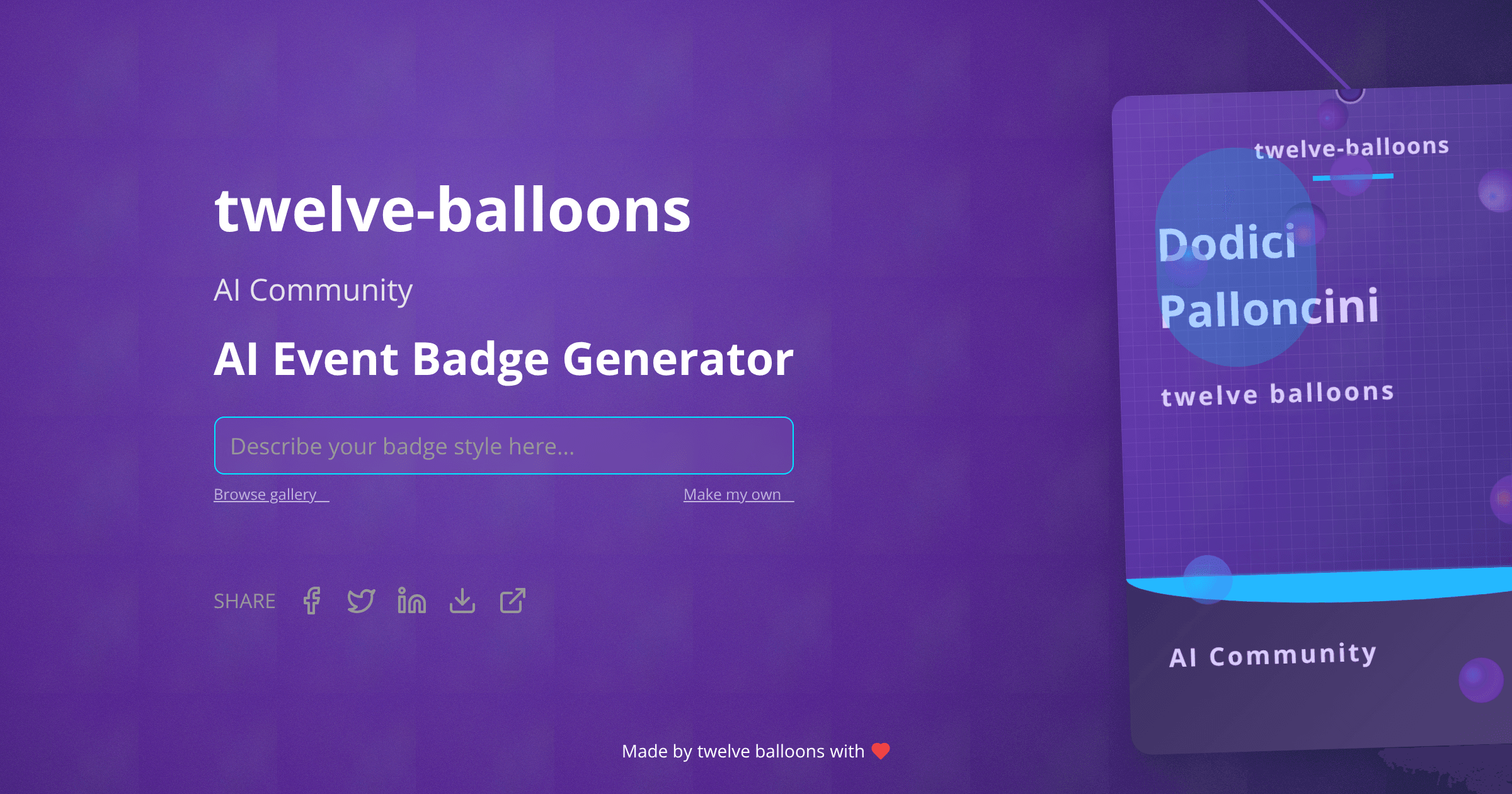 Badge visualization