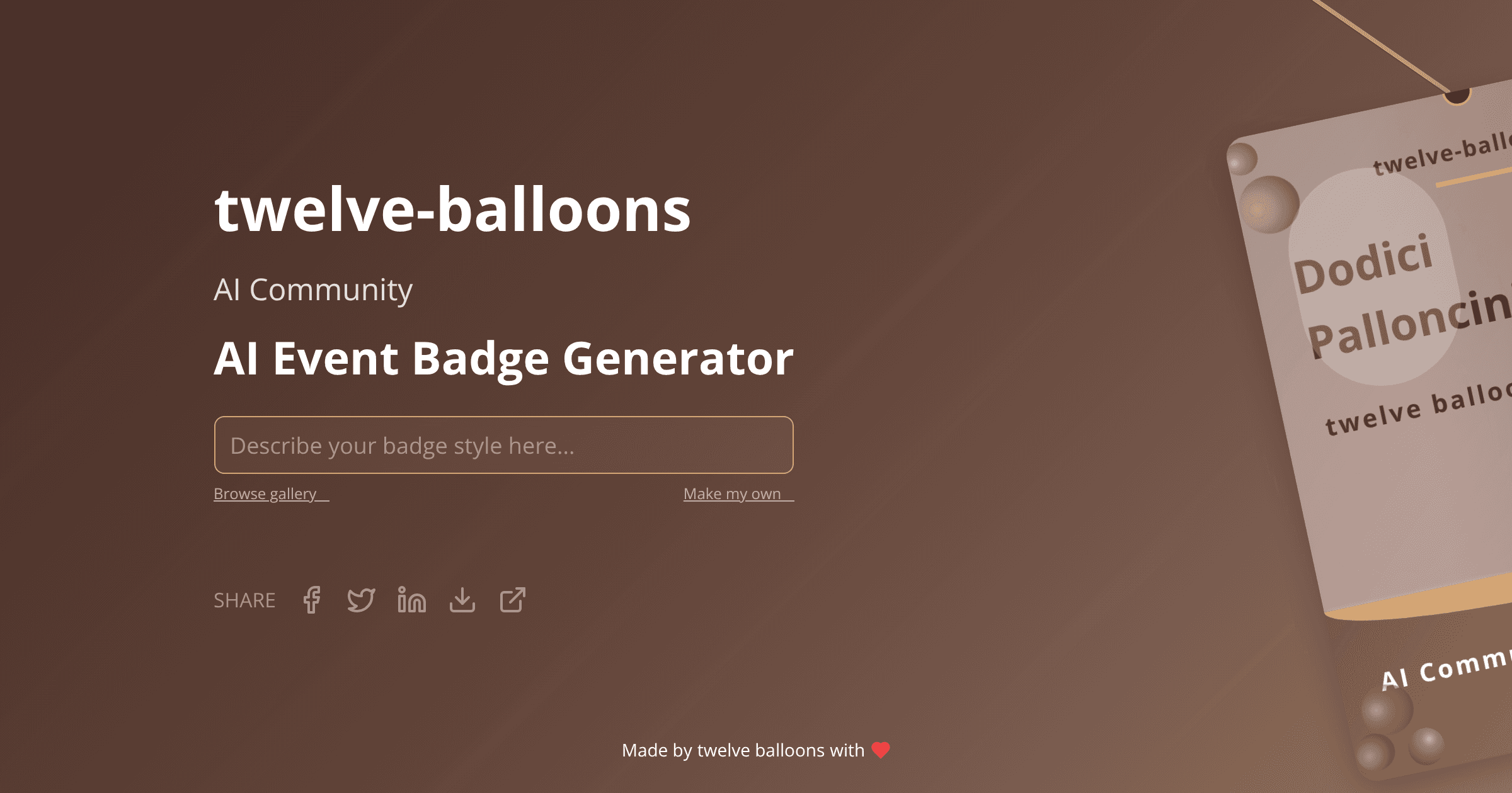 Badge visualization