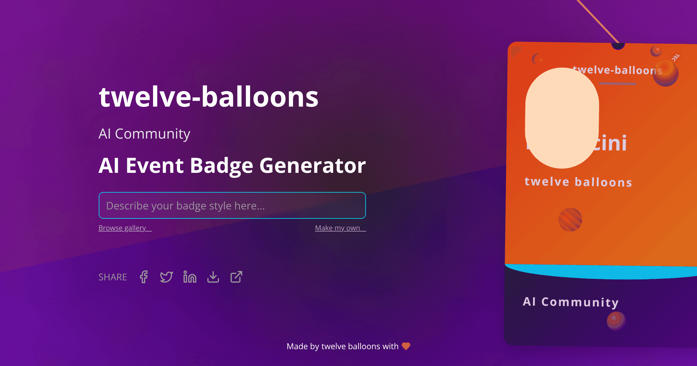 Badge visualization